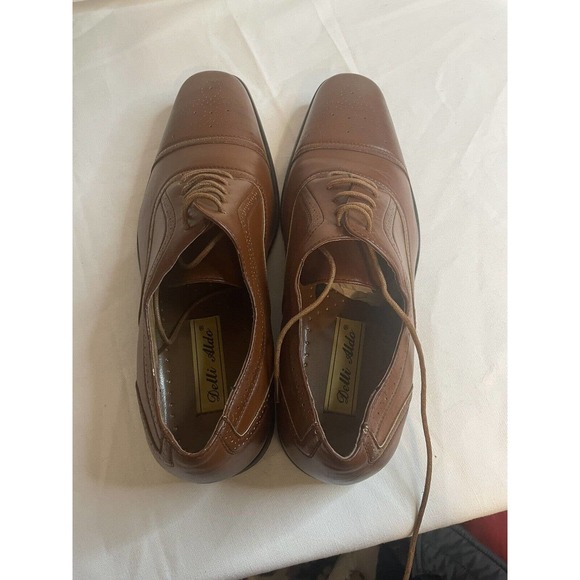 Delli Aldo Men's Lace Up Cap Toe Oxford Dress Shoes w/ Leather lining M-19006 - Picture 2 of 9